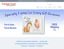 Tablet Screenshot of expresslyyours.com